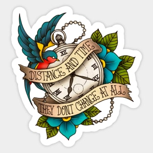 Distance and Time Sticker